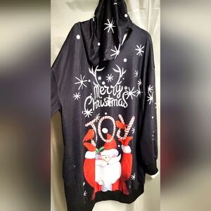 Christmas dress w/ hoodie.  Sz Med